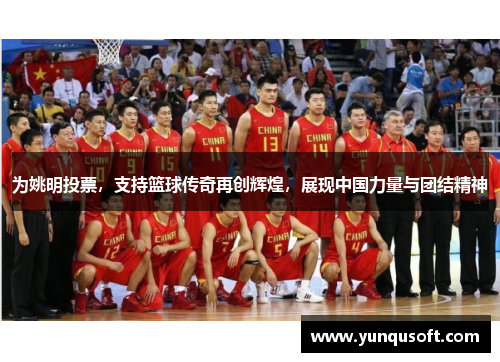 为姚明投票，支持篮球传奇再创辉煌，展现中国力量与团结精神
