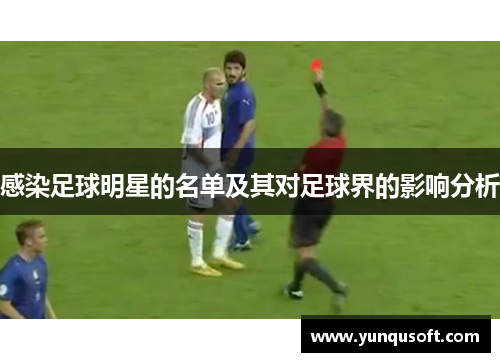 感染足球明星的名单及其对足球界的影响分析